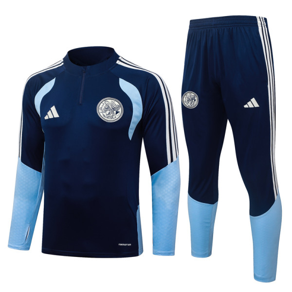 2026-27 Ajax Royal blue Half Pull Tracksuit #B26113(半拉链)