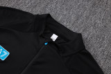 2026-27 Napoli Black Half Pull Tracksuit #B26114(半拉链)