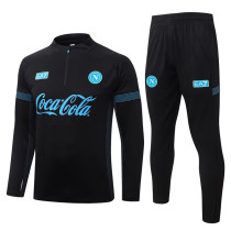 2026-27 Napoli Black Half Pull Tracksuit #B26114(半拉链)
