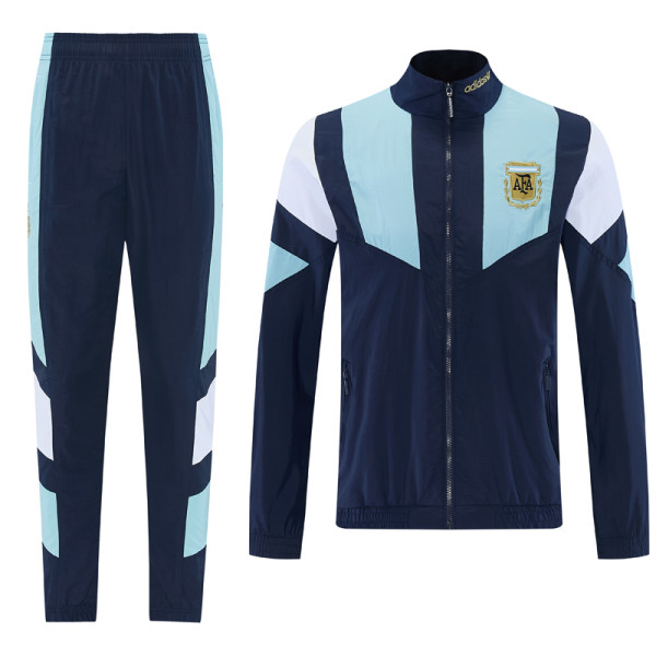 2026-27 Argentina Royal blue Windbreaker Suit (风衣套装)