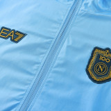 2026-27 Napoli Fancy blue Windbreaker Suit (Hoodie)(风衣套装)