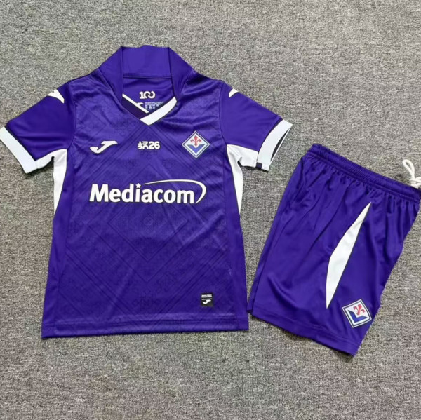 2026-27 Fiorentina Home Kids Soccer Jersey