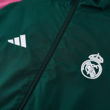 2026-27 RMA Dark green Windbreaker Suit (Hoodie)(风衣套装)