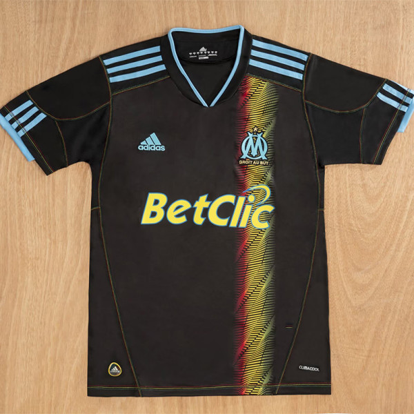 2010-2011 Marseille European Retro Soccer Jersey
