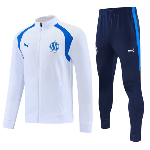 2026-27 Marseille White Jacket Tracksuit