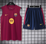 2026-27 BAR Brown Red Tank top and shorts suit