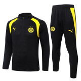 2026-27 Dortmund Black Half Pull Tracksuit #B26118(半拉链)