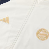2026-27 Bayern White Windbreaker Suit (Hoodie)(风衣套装)