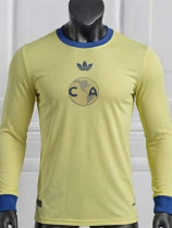 2026-27 Club America 110th Yellow Long Sleeve Player Version Soccer Jersey (长袖球员)