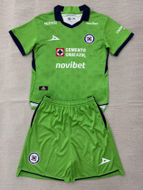 2026-27 Cruz Azul Green Goalkeeper Kids Soccer Jersey