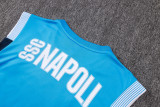 2026-27 Napoli Lake blue Tank top and shorts suit #D26101
