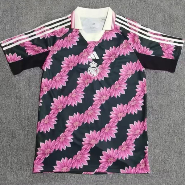 2026-27 RMA Black Pink Special Edition Fans Training Shirts