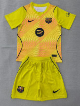2026-27 BAR Yellow Goalkeeper Kids Soccer Jersey