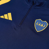 2026-27 Boca Juniors Royal blue Half Pull Tracksuit (半拉链)