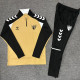 2026-27 Malaga Earth yellow Half Pull Tracksuit (Pants Have Pocket)(半拉链)
