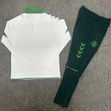 2026-27 Real Betis White Half Pull Tracksuit (Pants Have Pocket)(半拉链)