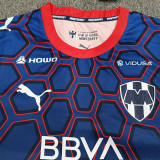 2026-27 Monterrey Blue Red Goalkeeper Fans Soccer Jersey