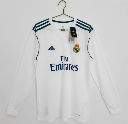 Real Madrid 2017/2018 home retro shirt long-sleeve Ronaldo