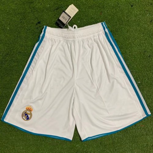 Real Madrid 2017/2018 home retro shorts