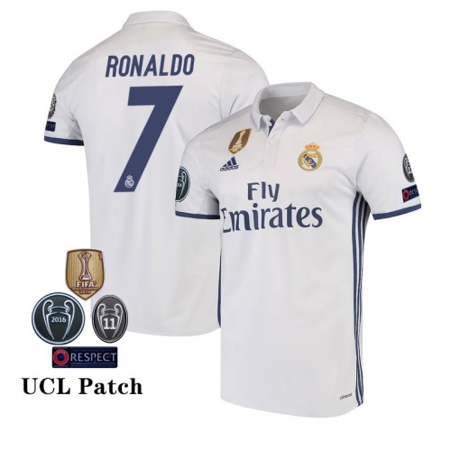Real Madrid 2016/2017 home retro shirt Ronaldo