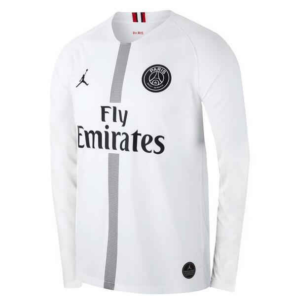 Paris Saint-Germain PSG 2018/2019 away retro shirt (long sleeve) Mbappe Neymar