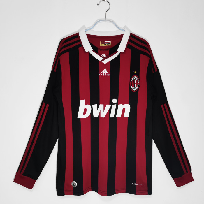 AC Milan 2009/2010 home retro shirt (long sleeve) KAKA RONALDINHO