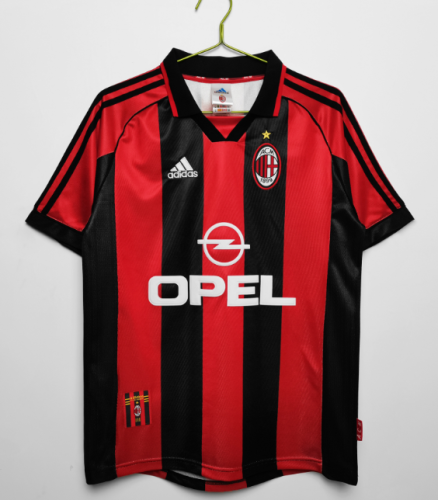 AC Milan 1998/1999 100th home retro shirt MALDINI