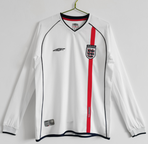 England 2002 home shirt  BECKHAM (long sleeve)