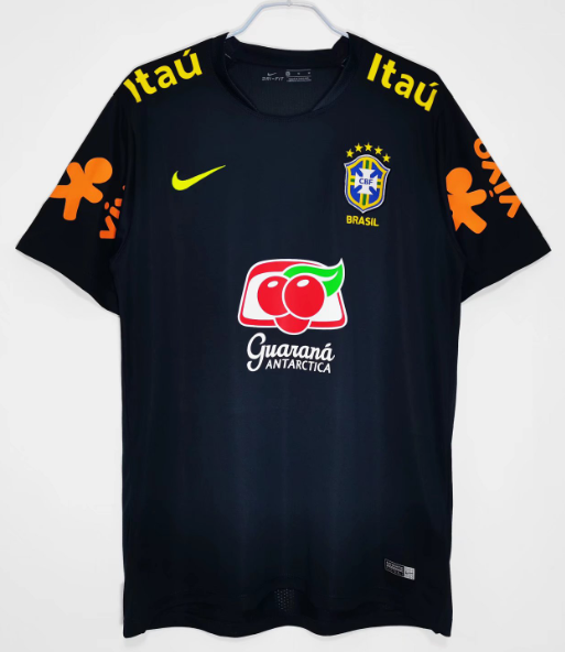 Brazil 2020 tracksuit retro shirt black