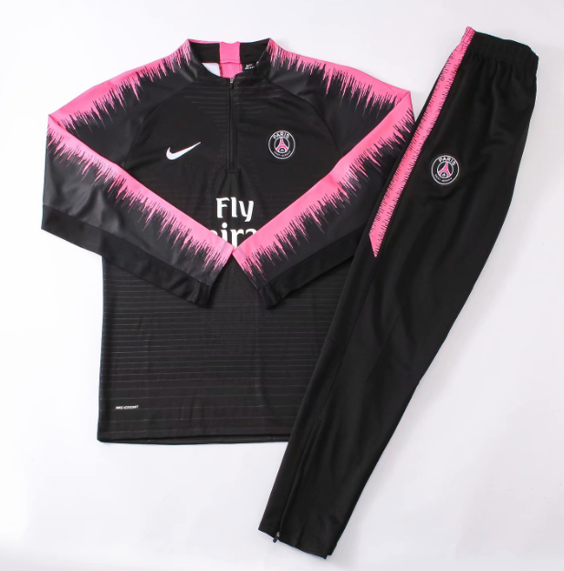 Paris Saint-Germain PSG 2018/2019 1/4 zipper retro tracksuit black