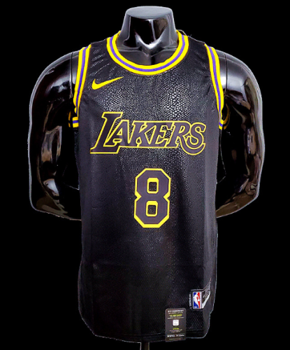 Lakers NBA jersey shirt Black Kobe Bryant 8