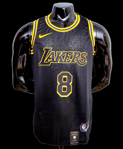 Lakers NBA jersey shirt Black Kobe Bryant 8