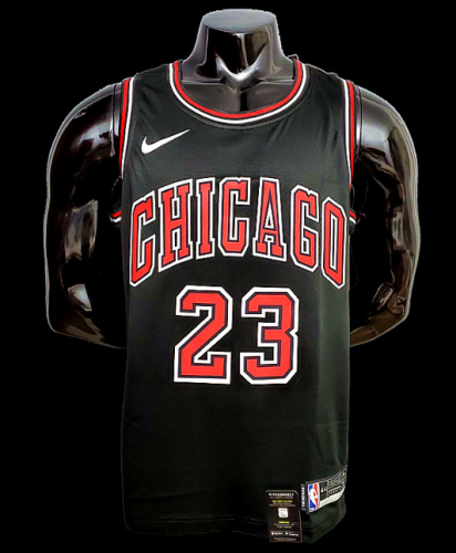 Chicago Bulls NBA jersey shirt black Jordan 23