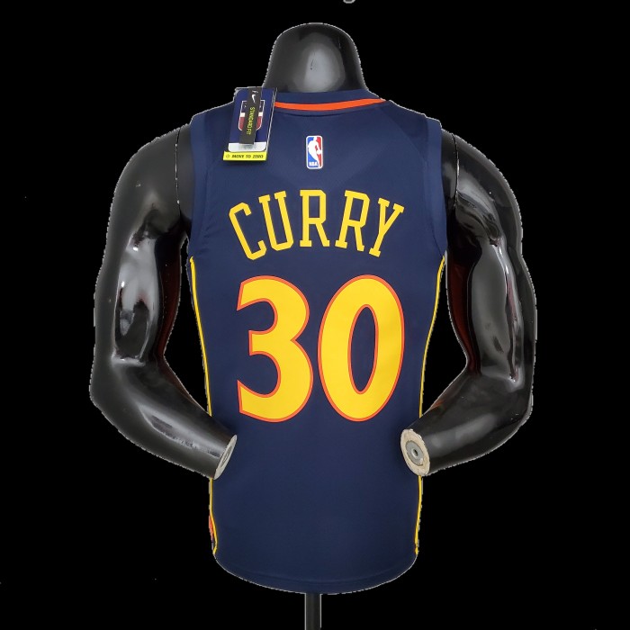 Golden State Warriors  NBA Shirt 2009 season Royal blue Curry 30