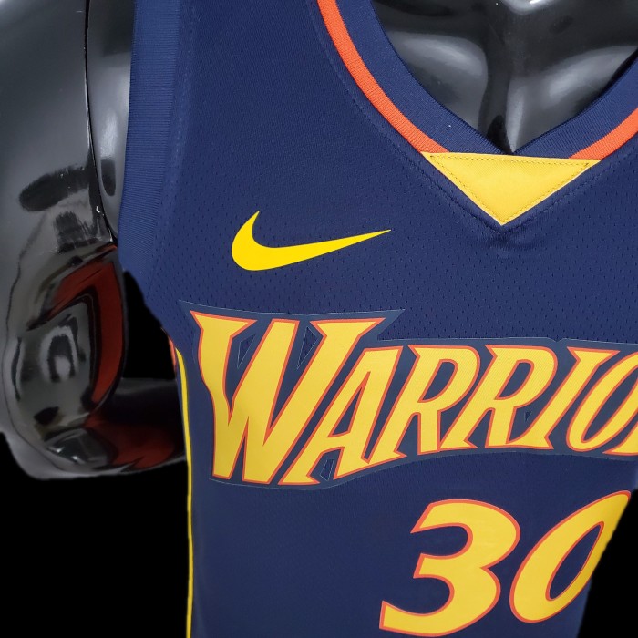 Golden State Warriors  NBA Shirt 2009 season Royal blue Curry 30