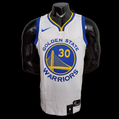 Golden State Warriors NBA Shirt V-Neck White Curry 30 