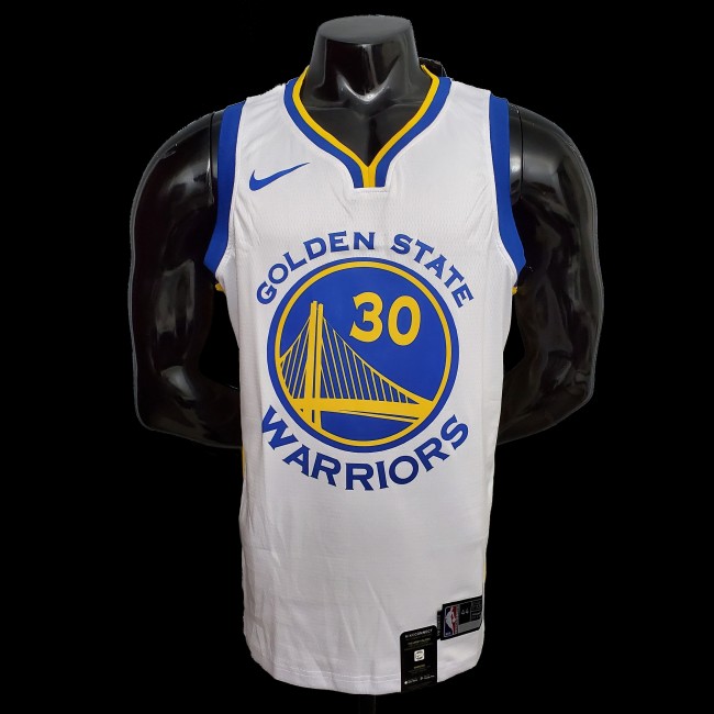 Golden State Warriors NBA Shirt V-Neck White Curry 30 