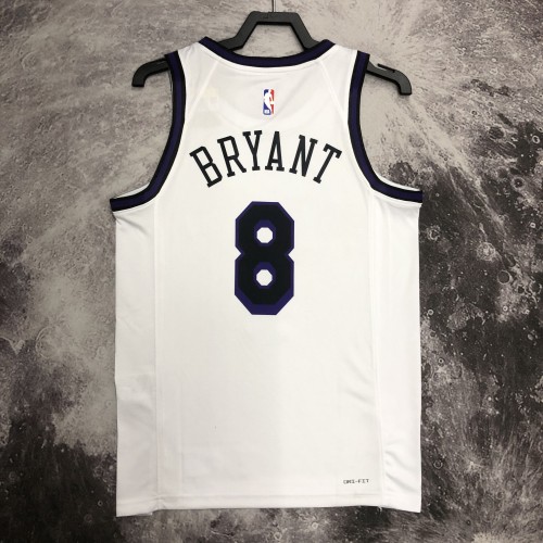 Lakers NBA Shirt 2023 City White BRYANT 8