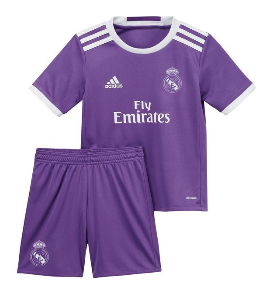 Real Madrid 2016/2017 away retro kids kit (top+shorts)