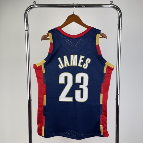 Cleveland Cavaliers NBA shirt 2008/2009 season Navy blue James 23
