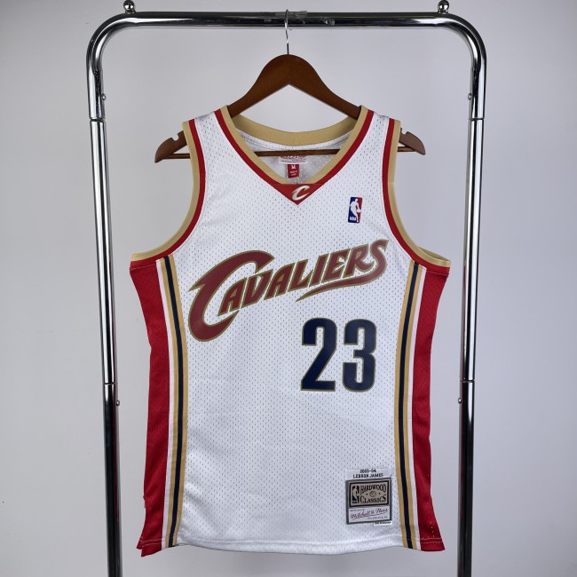 Cleveland Cavaliers NBA shirt 2003-2004 season White James 23