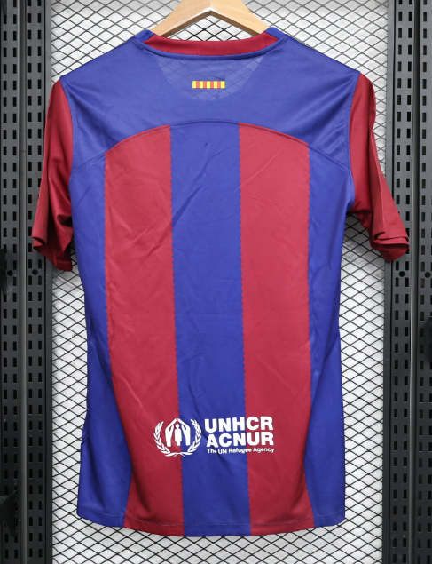 Barcelona 2023/2024 home shirt Pedri Lewandowski