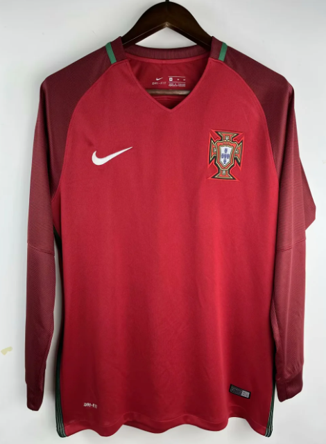 Portugal 2016 home retro shirt (long sleeve) Ronaldo