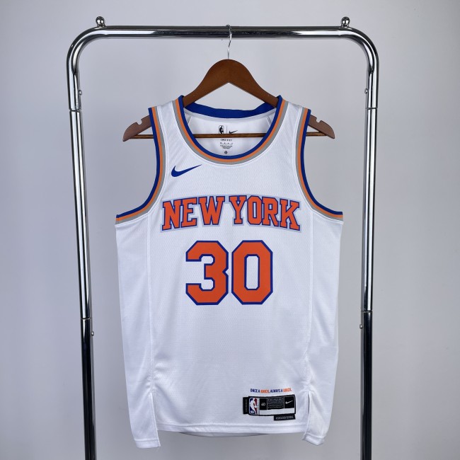 New York Knicks NBA Shirt 2023 Season White RANDLE 30