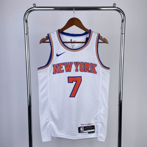 New York Knicks NBA  Shirt 2023 Season White Anthony 7