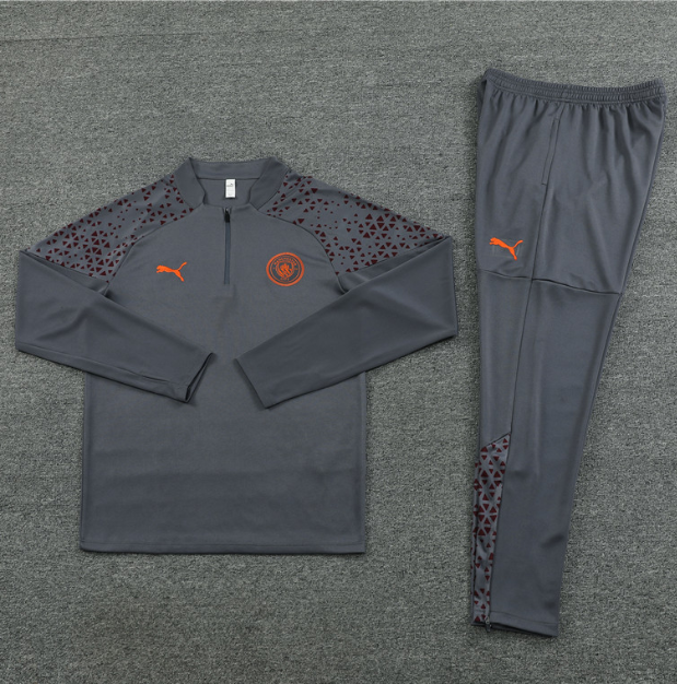 Manchester City 2023/2024 1/4 zipper tracksuit grey