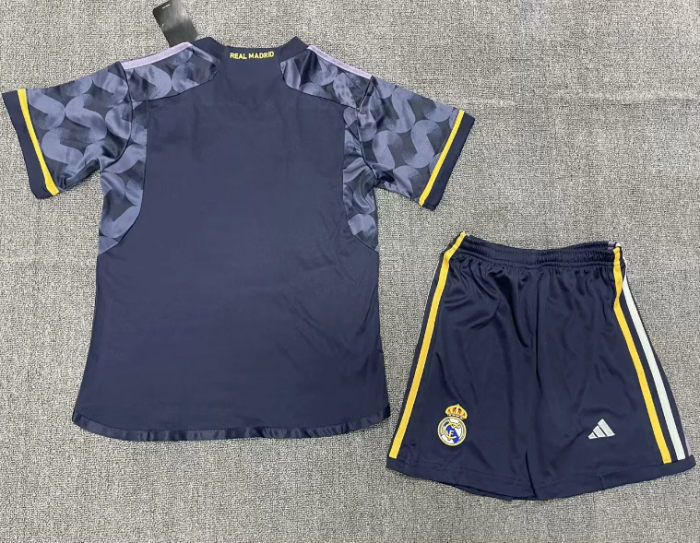 Real Madrid 2023/2024 away full set kit (Adult and Kids)