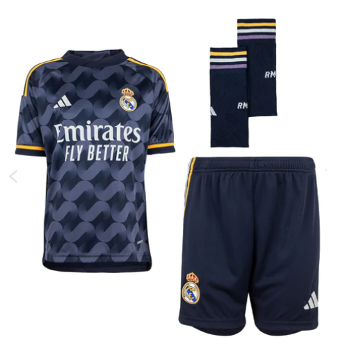 Real Madrid 2023/2024 away full set kit (Adult and Kids)