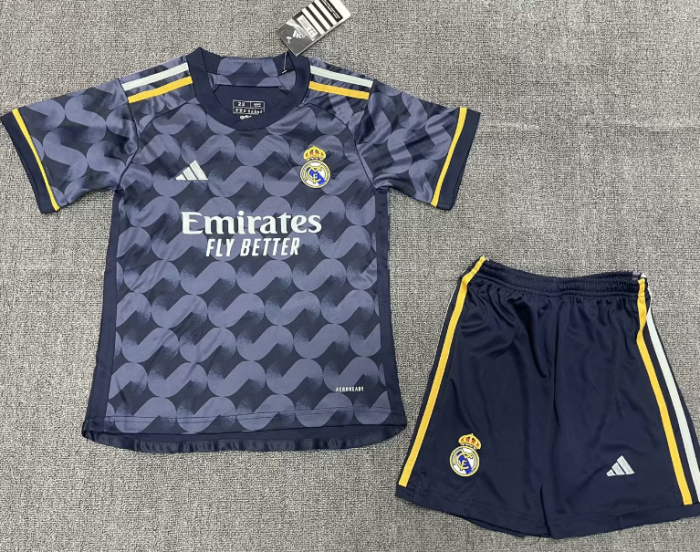 Real Madrid 2023/2024 away full set kit (Adult and Kids)