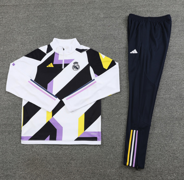 Real Madrid 2023/2024 1/4 zipper tracksuit camouflage white